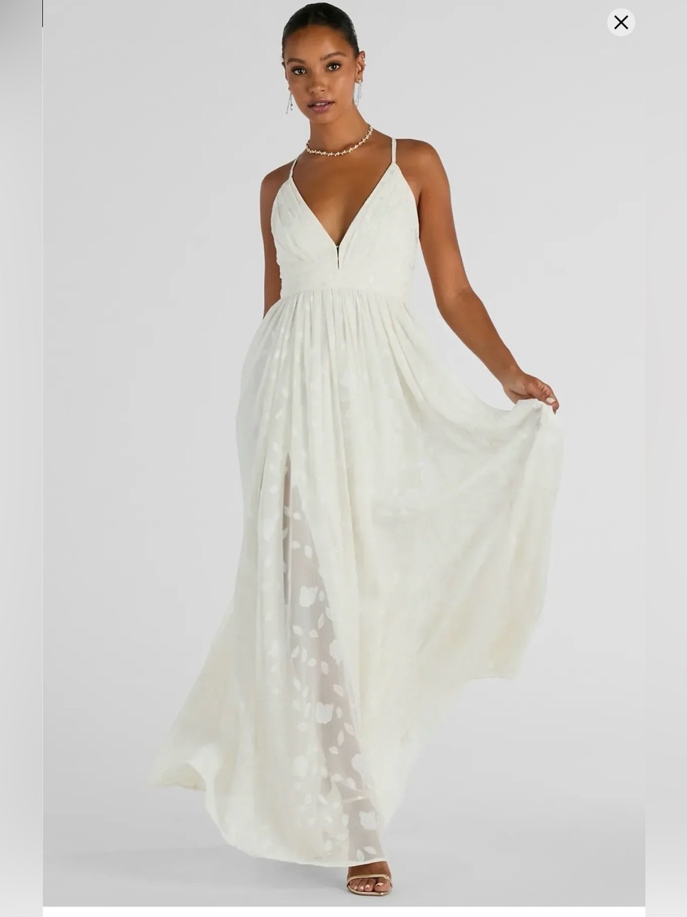 Arya V-Neck Strappy A-Line Floral Chiffon
Formal Dress/Maxi Dress from Windsor